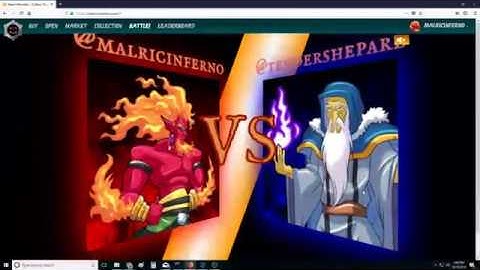 Steem Monsters Battles - @malricinferno vs. @tendershepard (aka @aggroed)