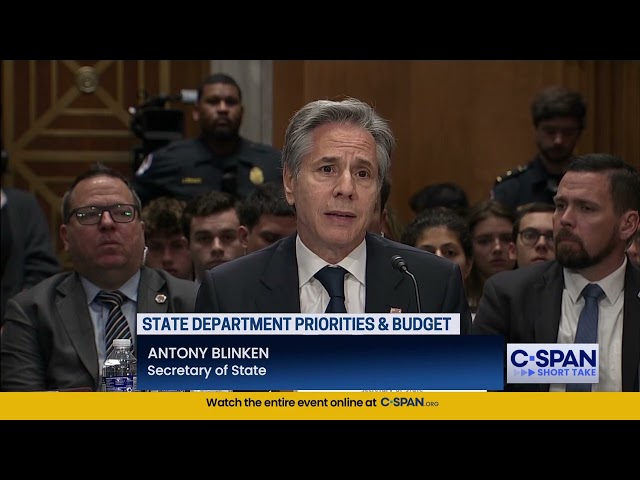 SHORT TAKE: Secretary of State Blinken Testifies Before Senate Committee