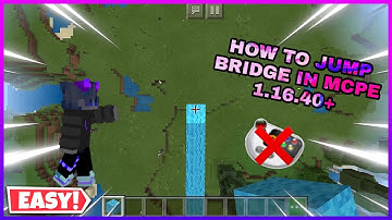 How to jump bridge in minecraft pe 1.16.40+ (Keymapper)