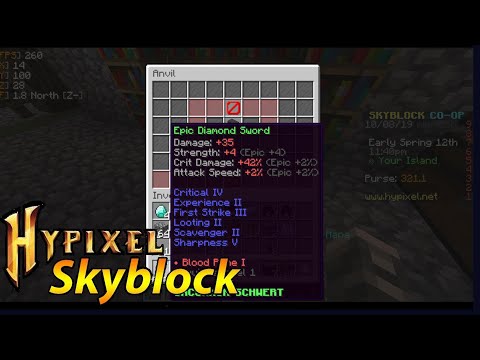 Hypixel Skyblock | Portal zur Gold mine craften! | #1