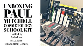 Fadedbox Unboxing Paul Mitchell Cosmetology Kit, Express Gold Curl Marcel