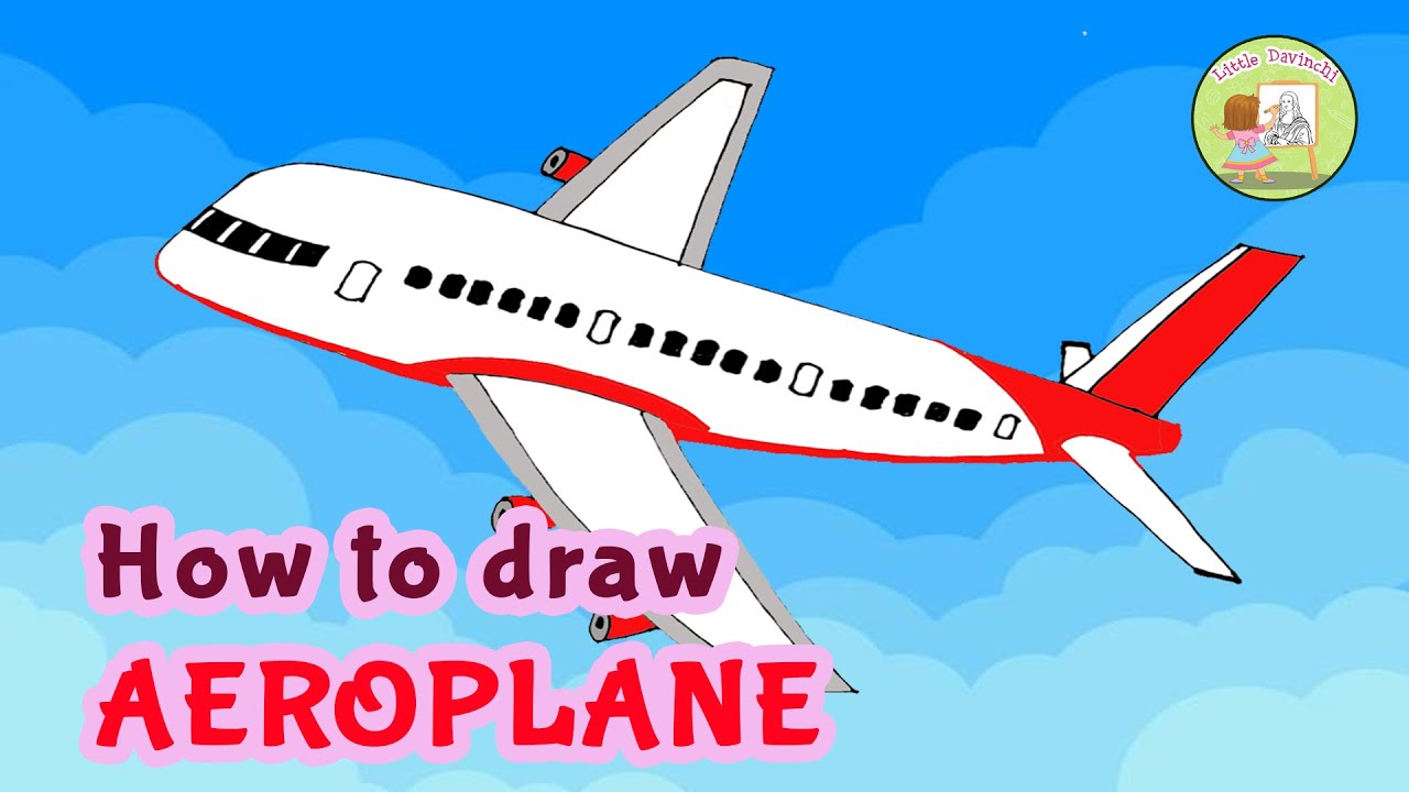 How To Draw AEROPLANE | Easy Step-by-Step Drawing Tutorial for Kids