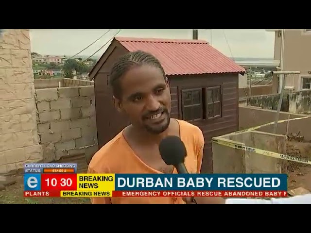 Infant rescued from Durban storm water drain