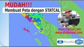 Mudah Membuat Peta dengan STATCAL, Contoh Peta Aceh dan Jawa Timur screenshot 1