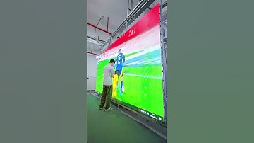Indoor LED screen installation. #eagerled #leddisplay #ledwalldisplay #ledvideowall #shorts