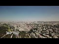 Jerusalem from above. Drone video captured at 4K