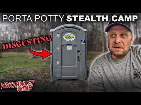 Stealth Camping INSIDE A Porta Potty