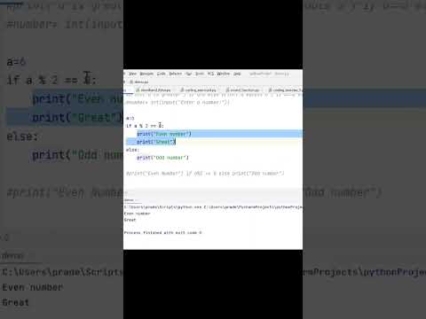 Python Short hand If else| part2| Coding Tips #shorts #youtubeshorts #jennyslectures