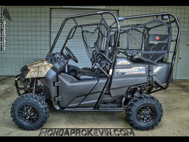 17 Honda Pioneer 700 4 Deluxe Walk Around Video Phantom Camo Review Hondaprokevin Com Youtube