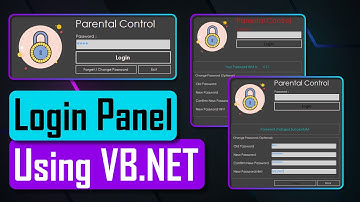Create a Login Panel in VB.NET | ANIMATED UI | CHANGEABLE PASSWORD | FORGET PASSWORD | Part 1 of 2