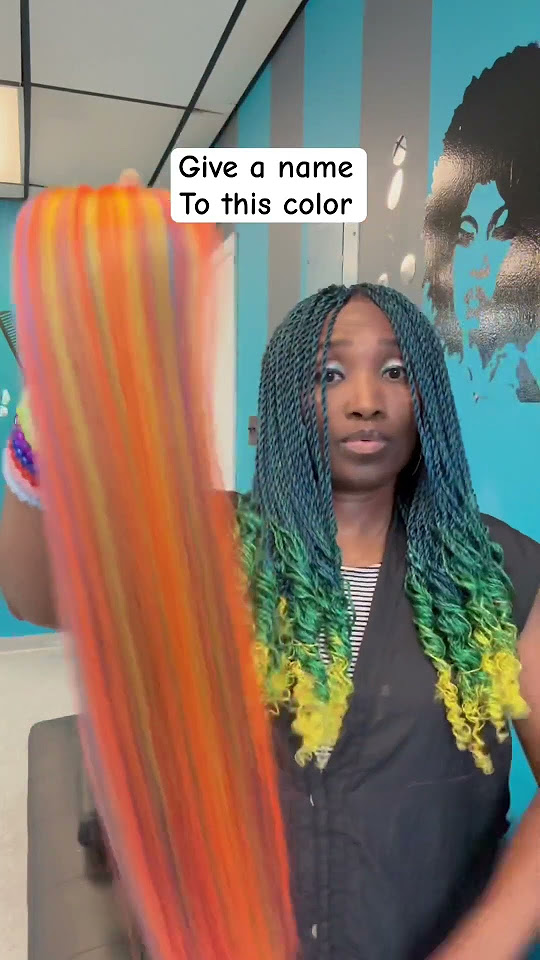  Hair braid color blend - YouTube