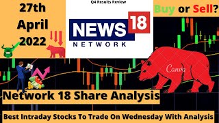 Daily Best Intraday Stocks To Trade On Wednesday 27 April 2022 | Network 18 Q4 Results Review