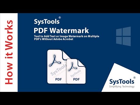 Video: Hur lägger man till vattenstämpel i PDF-fil?