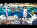 FINDING AQUARIUM SEA MONSTERS Using 1,000 LBS of Dead Fish... (shark encounter)