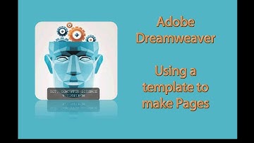 3. Dreamweaver 2021 -   Creating pages from  a template