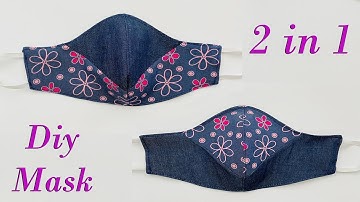 2 in 1 Easy Pattern Mask | Face Mask Sewing Tutorial | Anyone Can Make This Mask, Mascarilla SML PDF