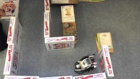 Robotics maze challenge using ultrasonic sensor