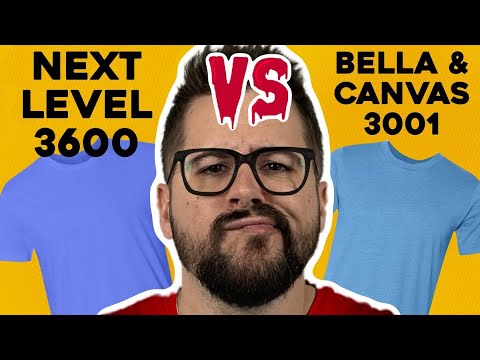 Bella Canvas 3001 contre Next Level 3600  Quel t shirt est le meilleur 