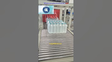 Fully Automatic Web Sealer + Shrink Tunnel | Water Bottle Packaging Machine