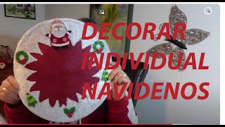 Decorar Portaplatos de Navidad#2 /How to decorate Plate Holder #2 /So dekorieren Sie Tellerhalter #2