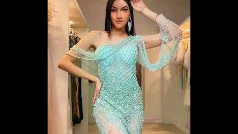 فستان بيبى بلو _baby blue dress  ®️