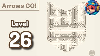 Arrows GO! — Level 26 Walkthrough & Solution 🧩✨ 