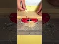 Router table cuts precise groove in MDF board
