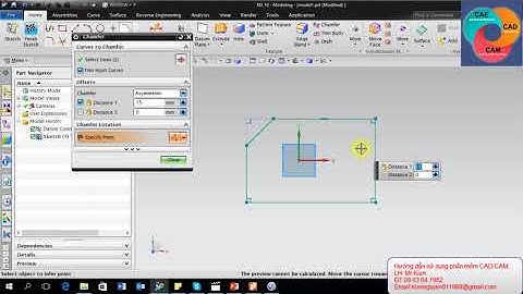 Hướng dẫn sử dụng phần mềm NX 10 Bài 1