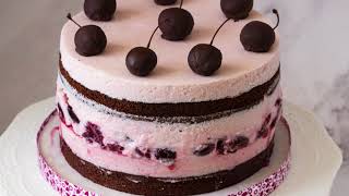 Chocolate Cherry Mousse Cake