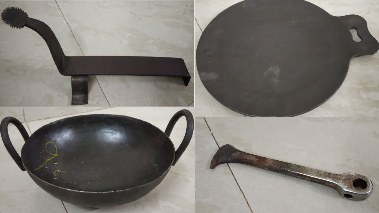Iron vessel shopping for my kitchen|benefits of using iron vessel - YouTube
