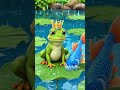 जब बारिश में मेंढक जी बने तालाब के राजा👑🐸 #youtubeshorts #shortsvideo  shorts#shortsfeed#cartoon