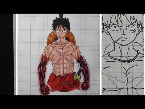 Vẽ Luffy wano haki vũ trang cấp cao - YouTube