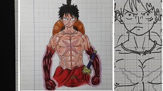 Vẽ Luffy wano haki vũ trang cấp cao - YouTube