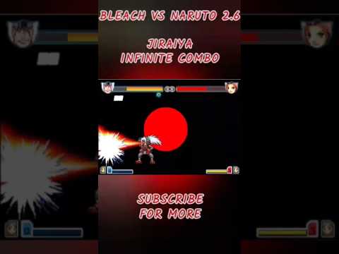 Jiraiya Infinite Combo (Bleach vs Naruto 2.6) #bleachvsnaruto #jukicombos #game #anime @JukiCombo
