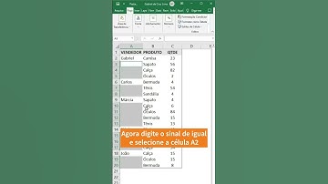 Como Preencher Células em Branco no Excel | #shorts