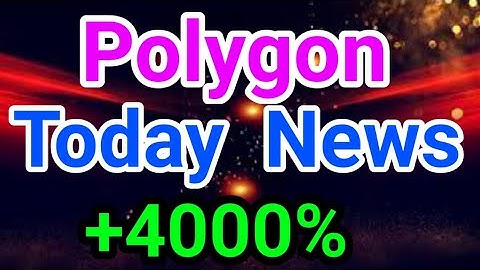 Polygon Matic Today News +8000% ||  Polygon Price Prediction   Crypto News