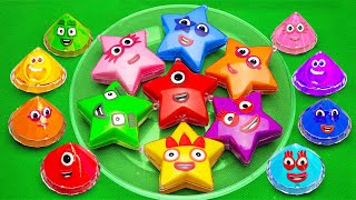 Magical SLIME: Finding Cocomelon in Star Shapes with Rainbow CLAY Coloring! Satisfying ASMR Videos