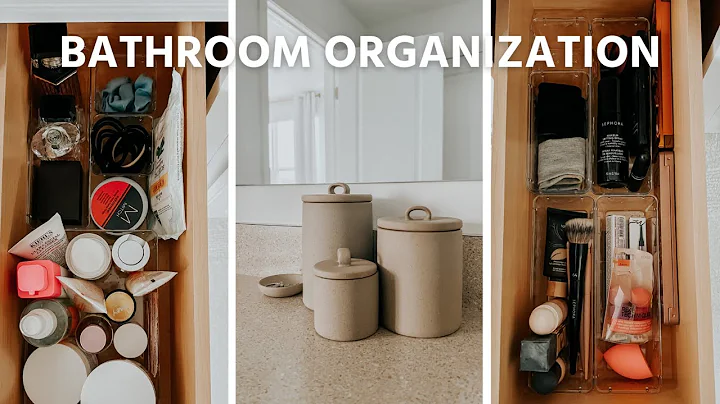ORGANIZE MY BATHROOM WITH ME | huge declutter, org...