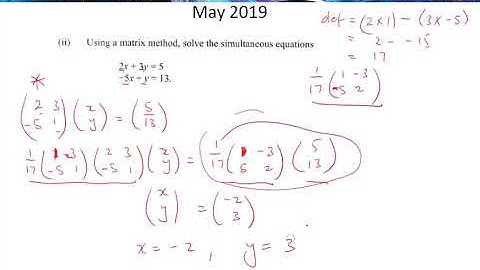 CSEC Mathematics   June 2019 Question 10