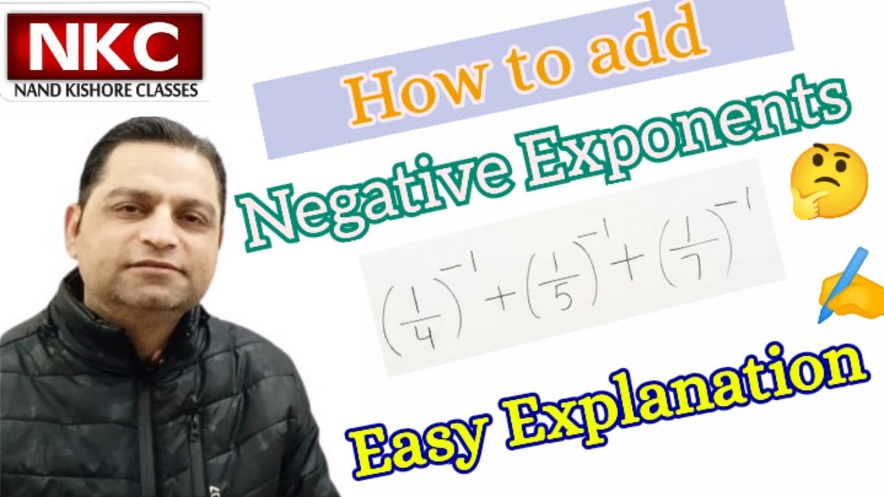 How add negative exponents?| Negative Exponents Questions
