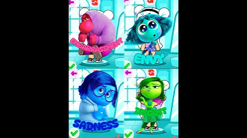 DISGUST, EMBARRASSMENT, ENVY and SADNESS/ Inside out 2 /Avatar world 🤪🥰. #avatarworld #insideout2