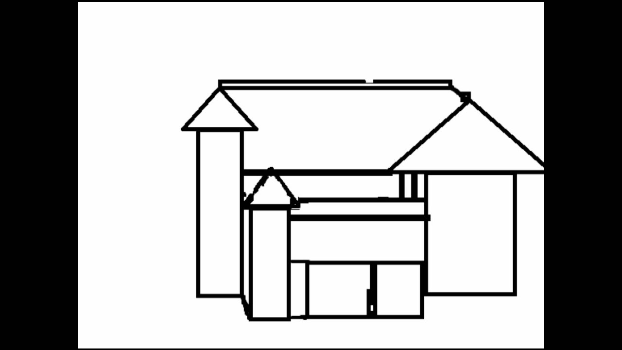 Dream House Drawing Easy Modern House