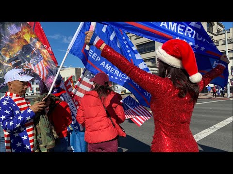 LIVE: Dân Mỹ tiếp tục xuống đường ủng hộ TT Trump ở Huntington Beach