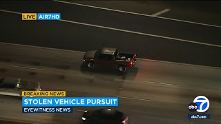 FULL CHASE: Driver leads authorities on wild pursuit through LA before arrest