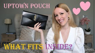 YSL UPTOWN POUCH VS. BILL POUCH //Discount Price/ What fit/ Mod