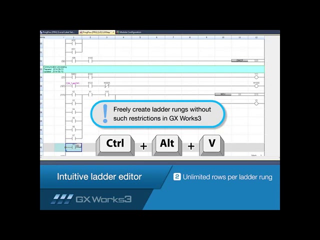 MELSOFT GX Works3 Tutorial No 9 Intuitive ladder editor Mitsubishi