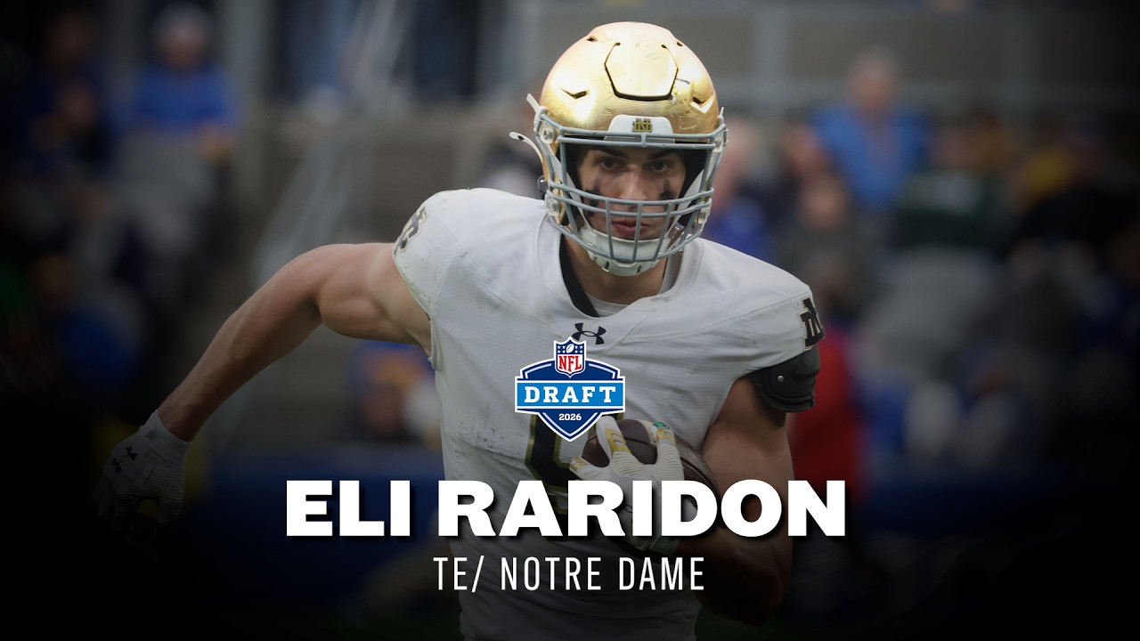 Eli Raridon | Highlights | TE Notre Dame | 2025 Season and NFL Draft ...