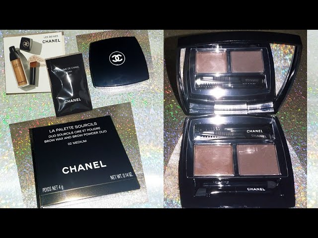 CHANEL MUST HAVE ALL-IN-ONE BROW KIT BROW WAX AND BROW POWDER DUO, 02  MEDIUM