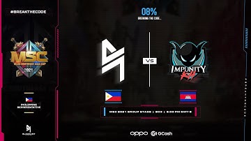 BLACKLIST INTERNATIONAL vs IMPUNITY KH Game 1 | MSC Group Stage Phase 1- Day 2 2021