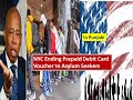 New York City ending prepaid debit card vouchers that allowed asylum-seekers to buy their own food